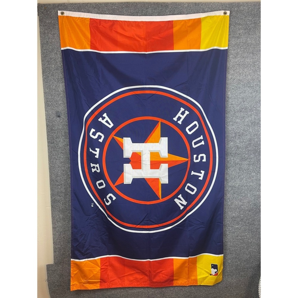 WinCraft Houston Astros Flag OS Navy Blue Excellent MLB Banner 34X60
